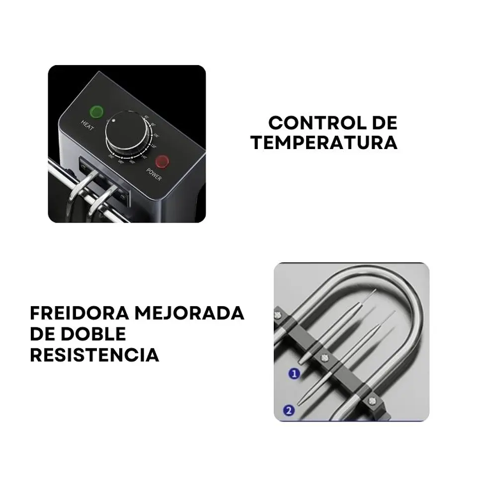 Freidora De Aceite Eléctrica Moderna 10ltrs Monocilindrico 5