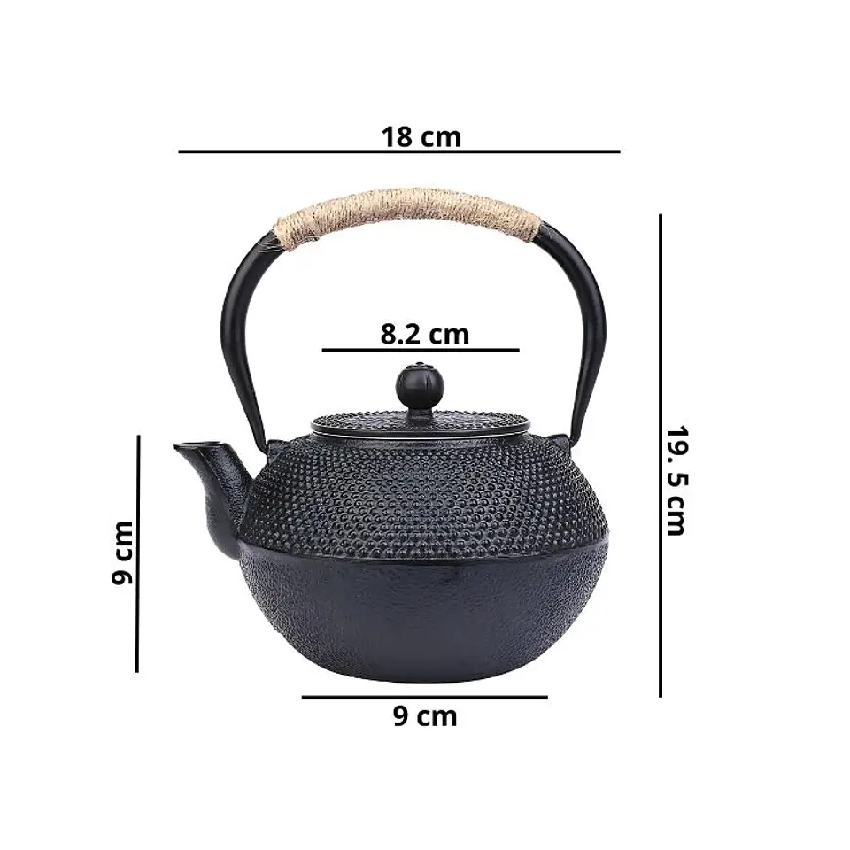 Tetera De Hierro Fundido 1.2L Estilo Japonés Antiguo 3