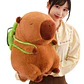 Peluche De Capibara Kawaii Carpincho Mochila Tortuga 50Cm - Miniatura 2