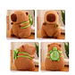 Peluche De Capibara Kawaii Carpincho Mochila Tortuga 50Cm - Miniatura 5