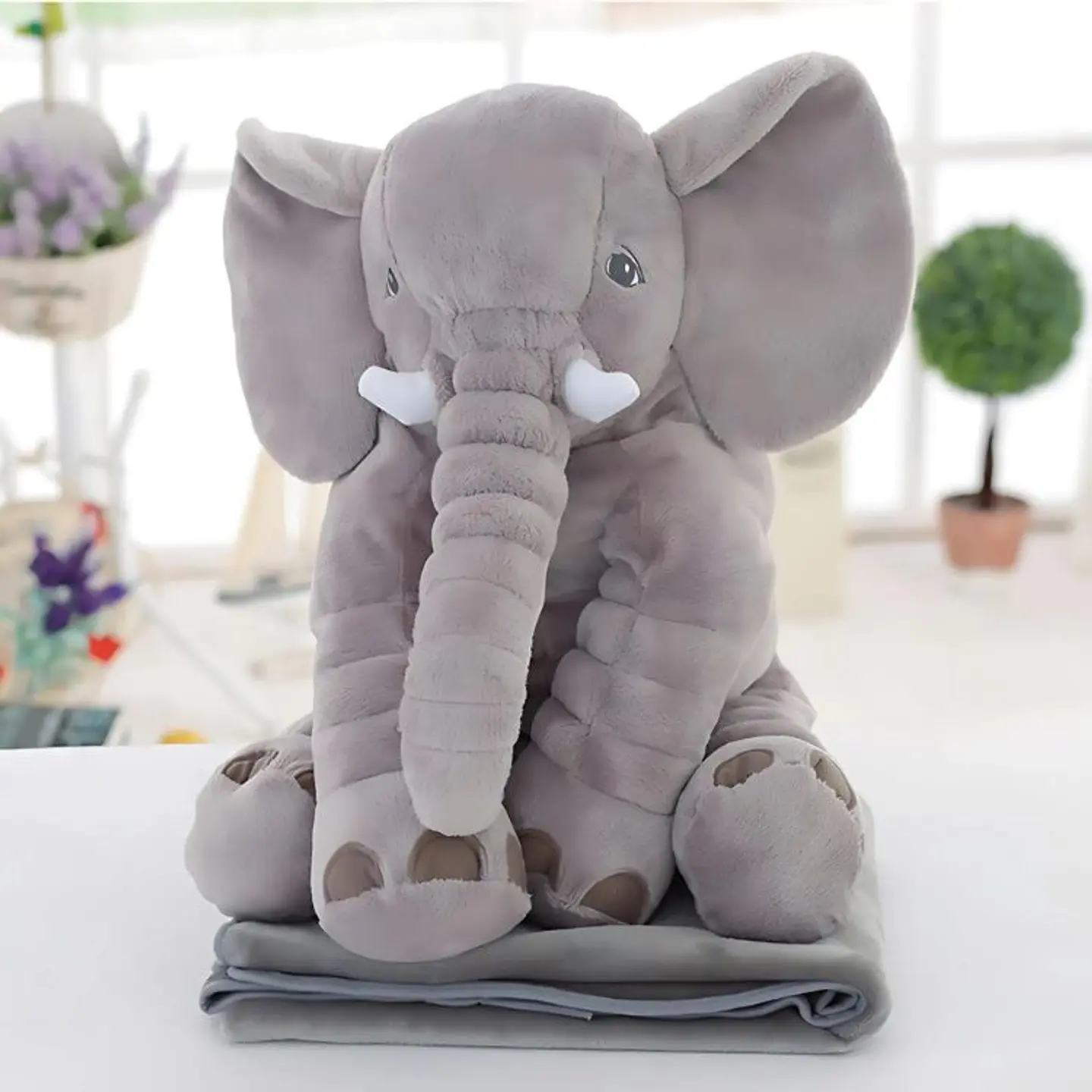 Almohada Para Bebe Peluche Diseño Elefante 4