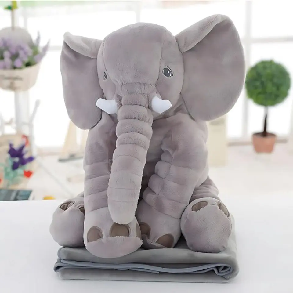 Almohada Para Bebe Peluche Diseño Elefante 4