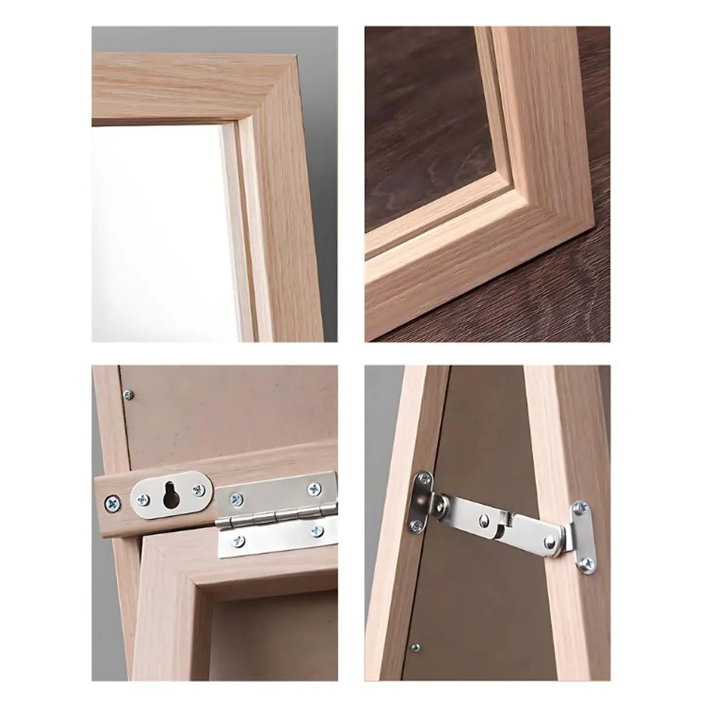 Espejo Cuerpo Entero 150x40cm Base Plegable Estilo Japones 5