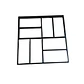 Molde Para Cemento Construcción Baldosas Decoración 40*40cm - Miniatura 3