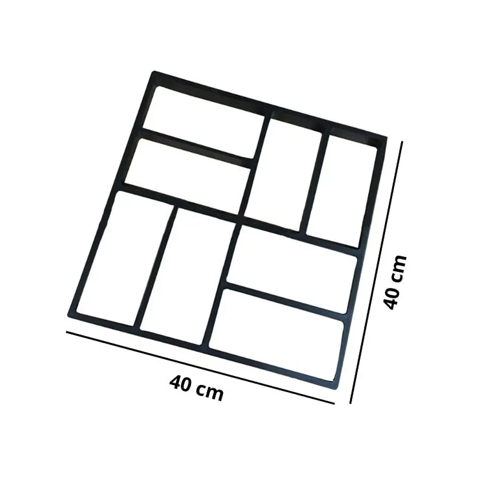 Molde Para Cemento Construcción Baldosas Decoración 40*40cm 4