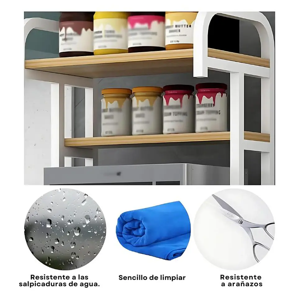 Organizador De Cocina Despensa Multifuncional Con Puertas 3