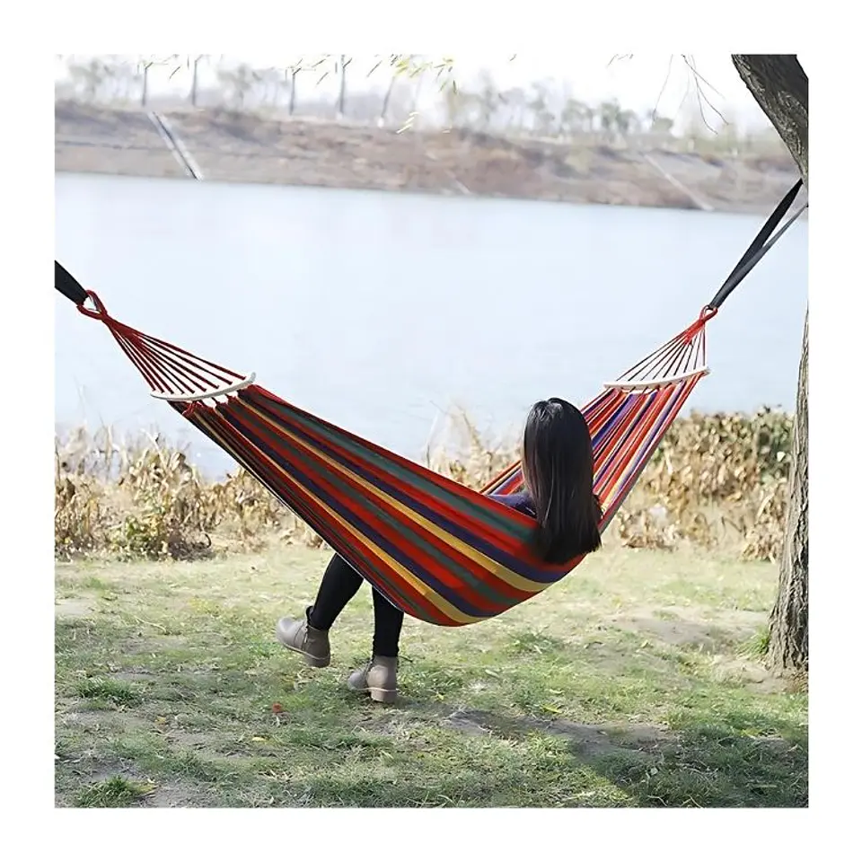Hamaca Doble 260 x 150 cm Resistente Cómoda 5