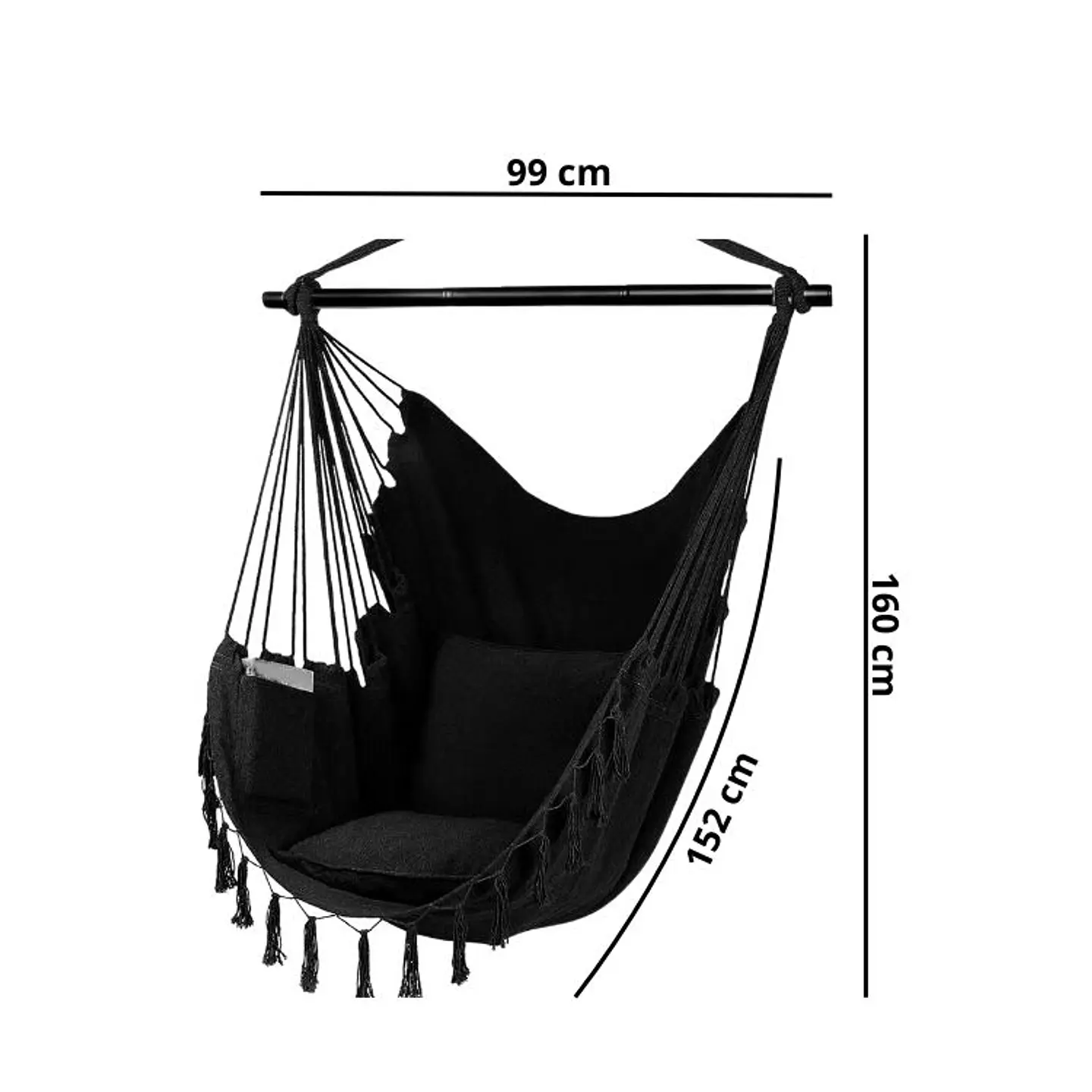 Silla Hamaca Colgante Elegante Estilo Boho Moderna 3