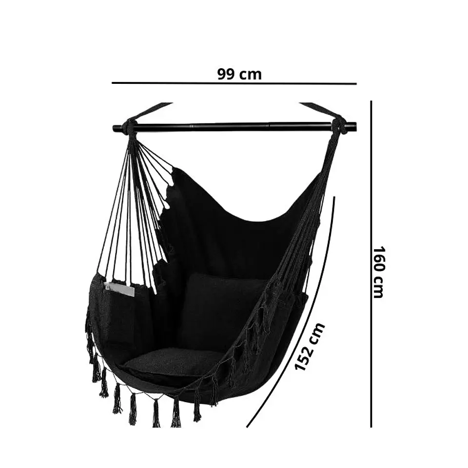 Silla Hamaca Colgante Elegante Estilo Boho Moderna 3