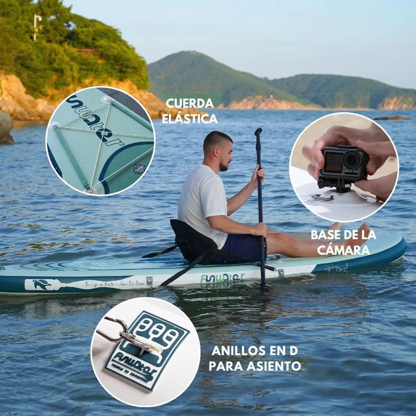 Tabla SUP Inflable Multiuso Con Remo Stand-up Paddle 6