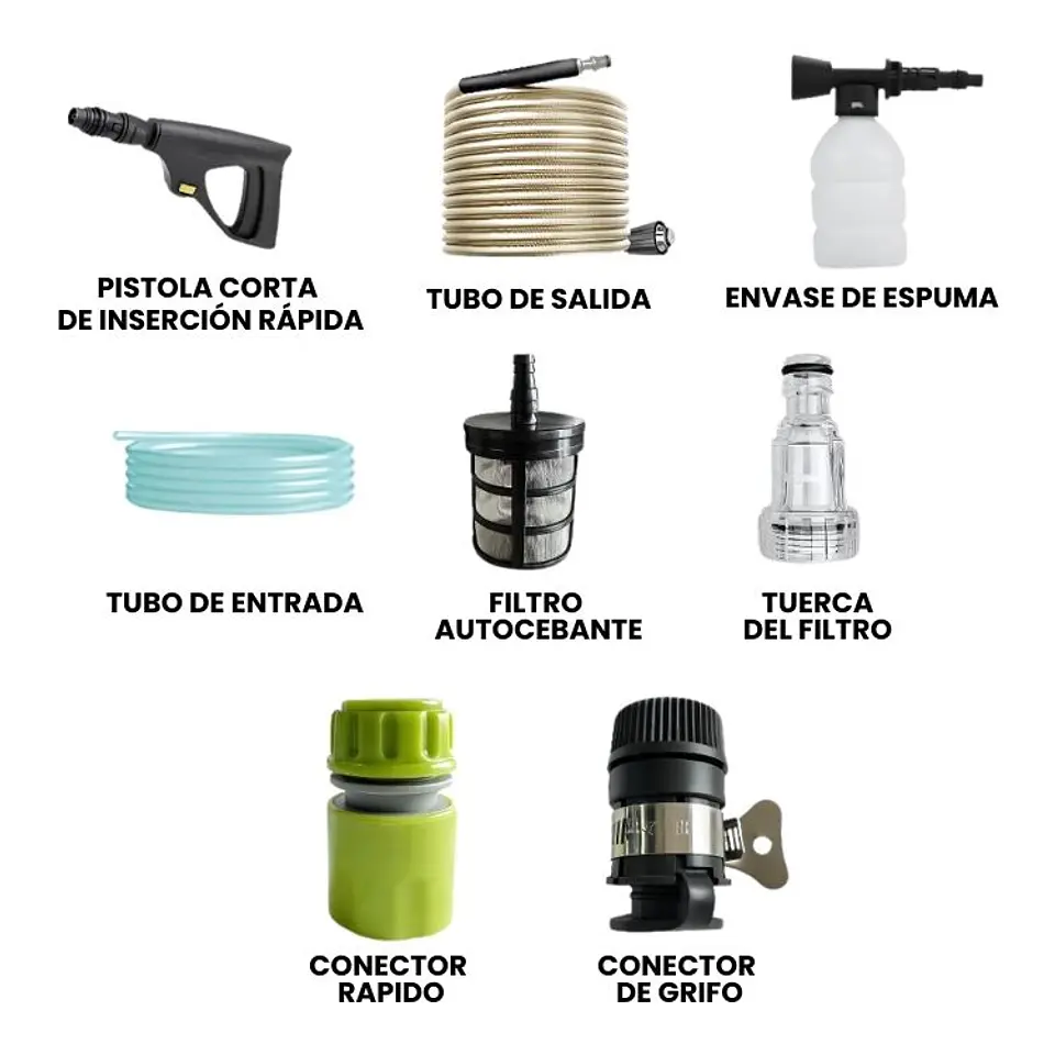 Hidrolavadora De Alta Presión 2400W Hidrojet Potente 220v 3