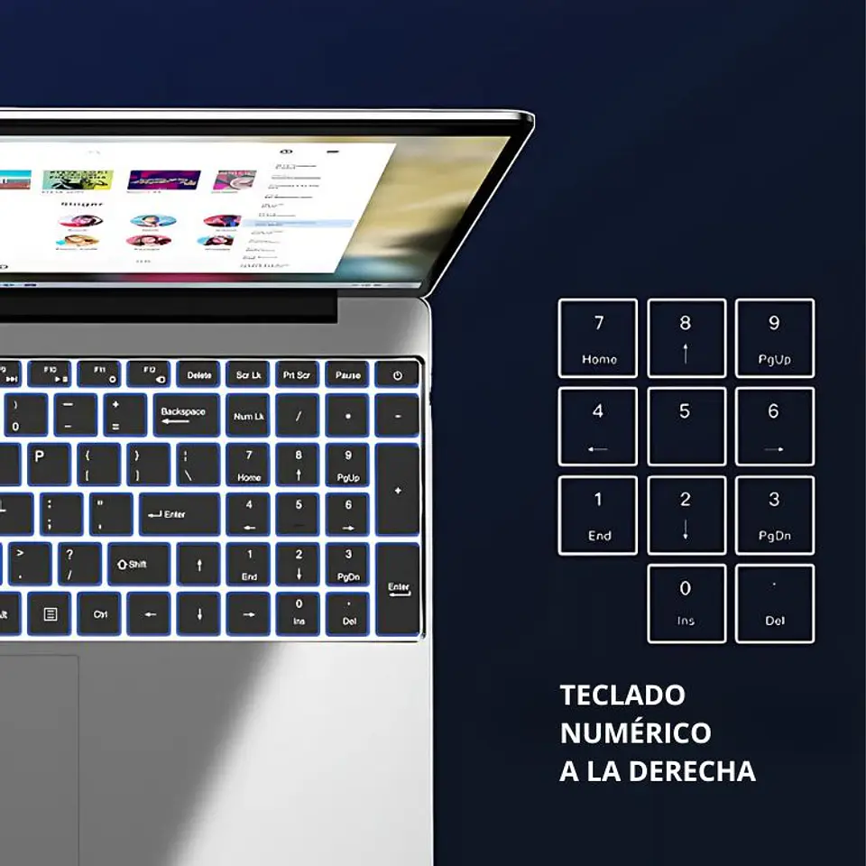 Computadora Notebook 14 Pulgadas Win11 8gb Ram 256gb Ssd 3