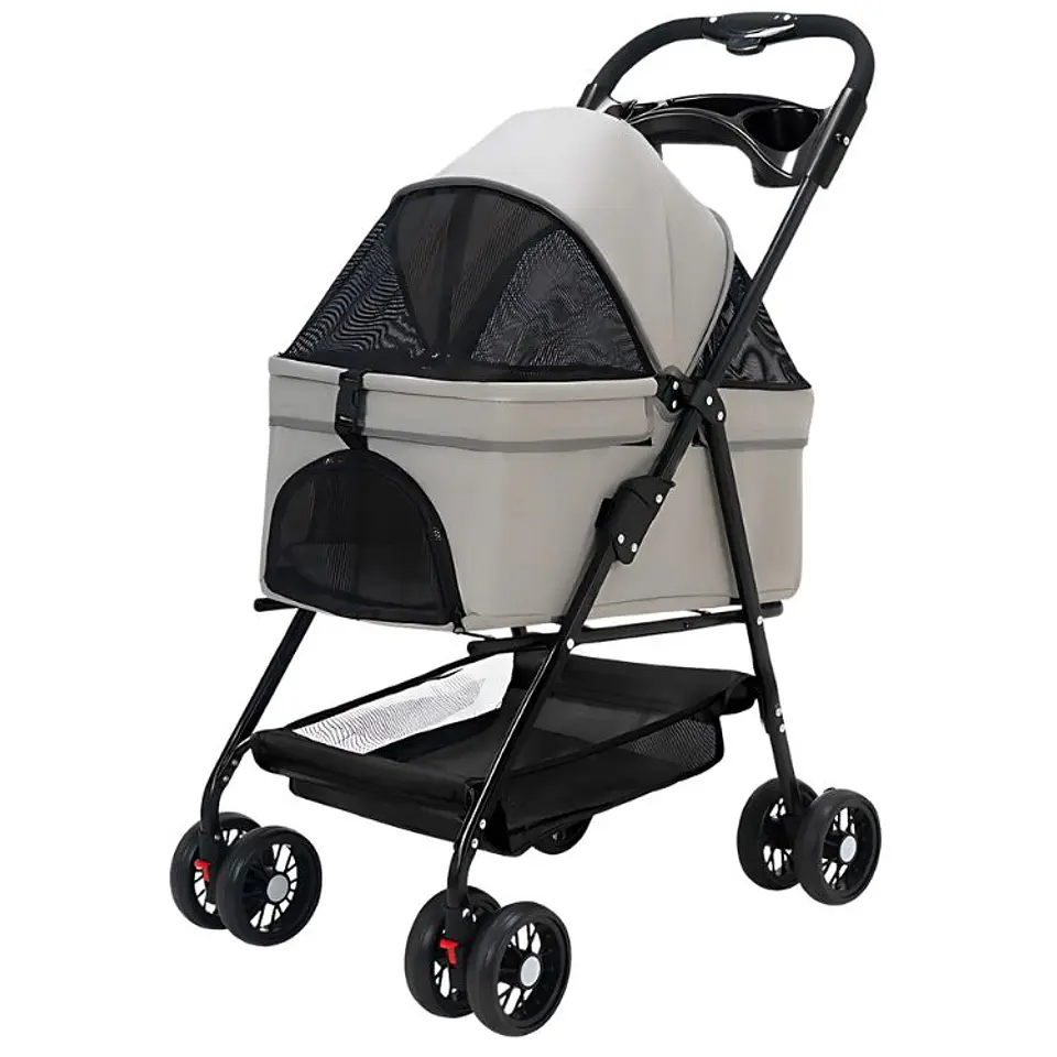 Coche Para Mascotas Raza Pequeña Plegable 20kg 2