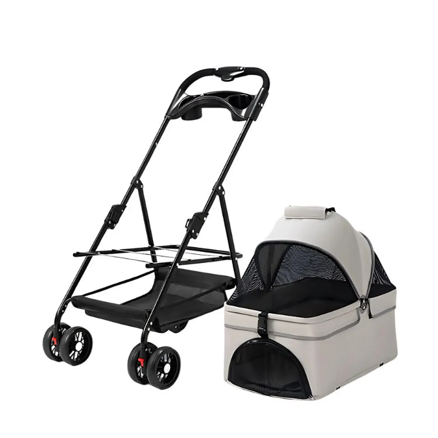 Coche Para Mascotas Raza Pequeña Plegable 20kg 3