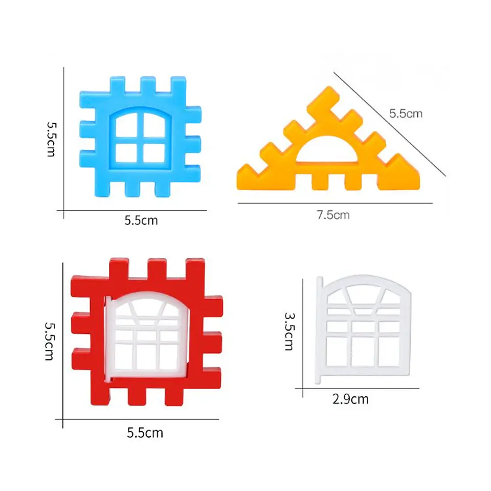 Kit Bloques De Construcción Educativos Niños 150 Piezas 5