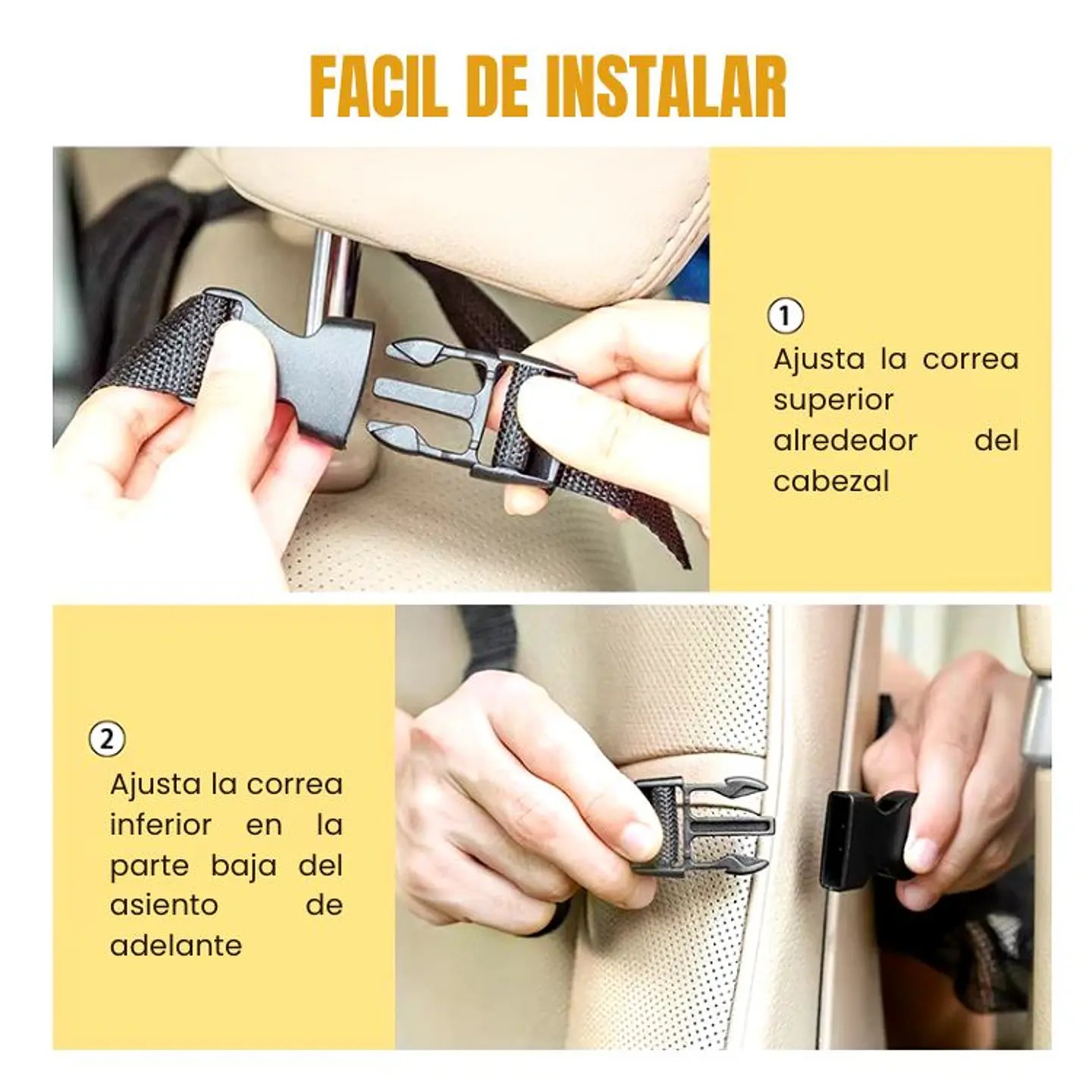Pack 2 Bolsas de Almacenamiento Para Respaldo Auto 4