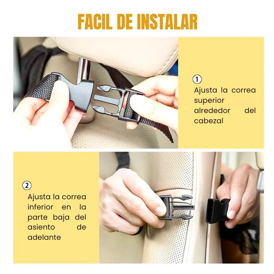 Pack 2 Bolsas de Almacenamiento Para Respaldo Auto 4