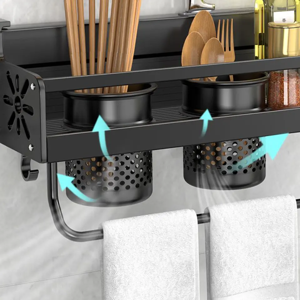 Soporte Pared Para Utensilios de Cocina Multiuso 5