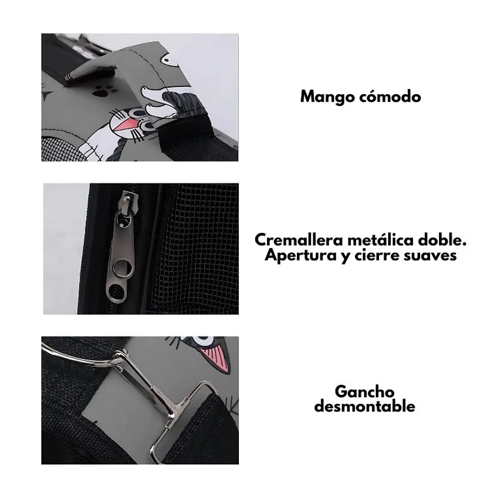 Bolso De Traslado Para Gatos O Perros De Raza Pequeña 12