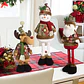 Set 3 Adornos Navideños Muñecos Patas Largas - Miniatura 6