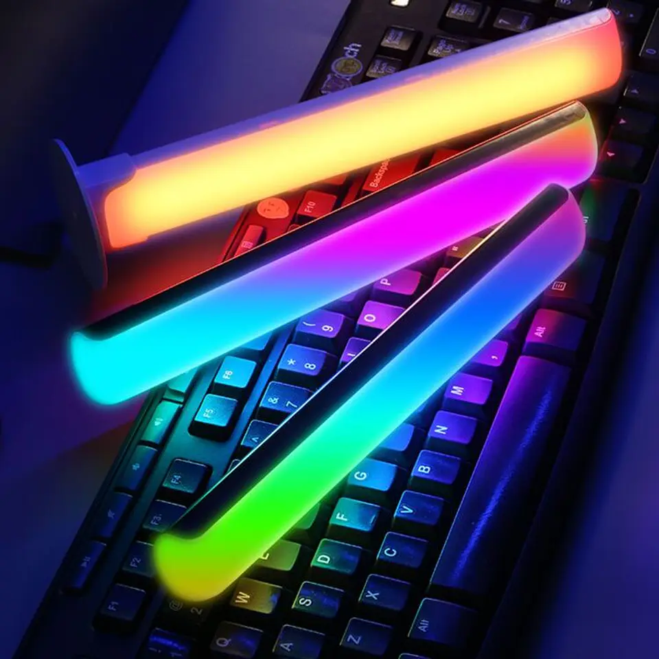 Pack 2 Luces RGB Ritmo Ambiental Recargable 3