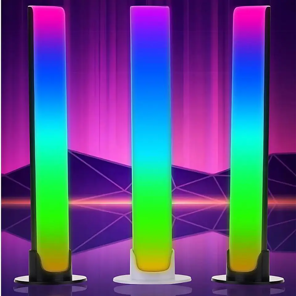 Pack 2 Luces RGB Ritmo Ambiental Recargable 4
