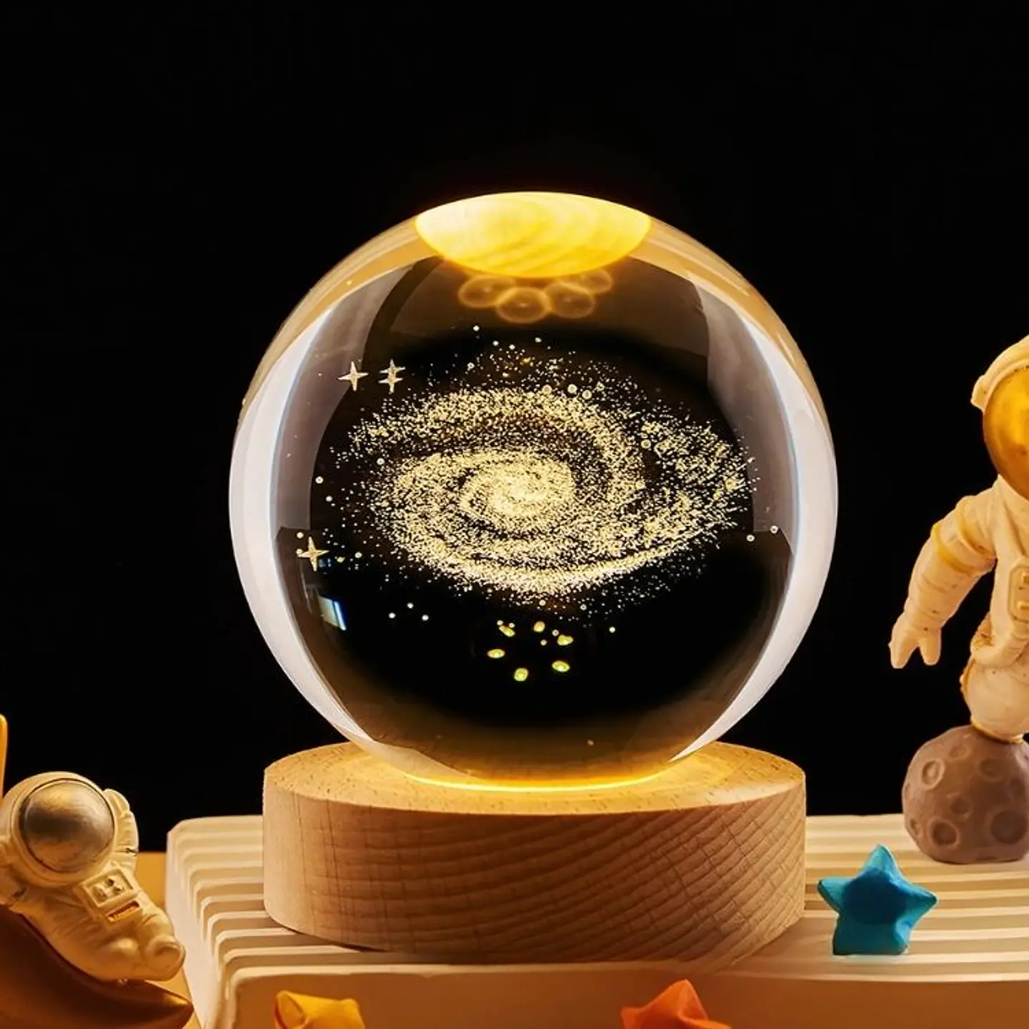Luz Nocturna Bola de Cristal Planetario 3