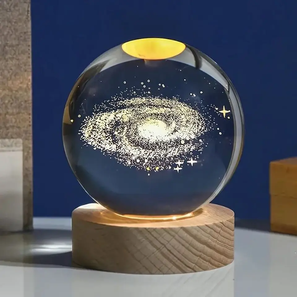 Luz Nocturna Bola de Cristal Planetario 4
