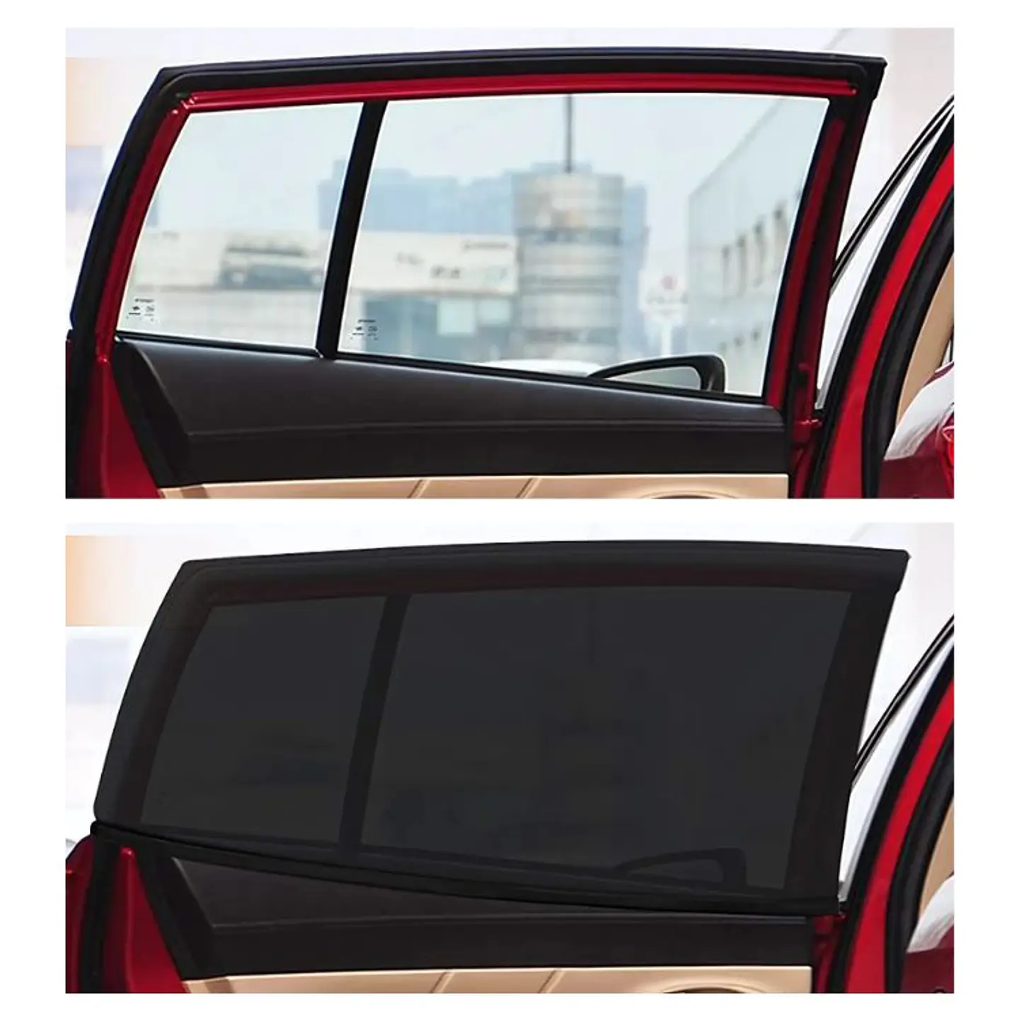Set de 4 Mosquiteros Para Ventanas de Autos 5