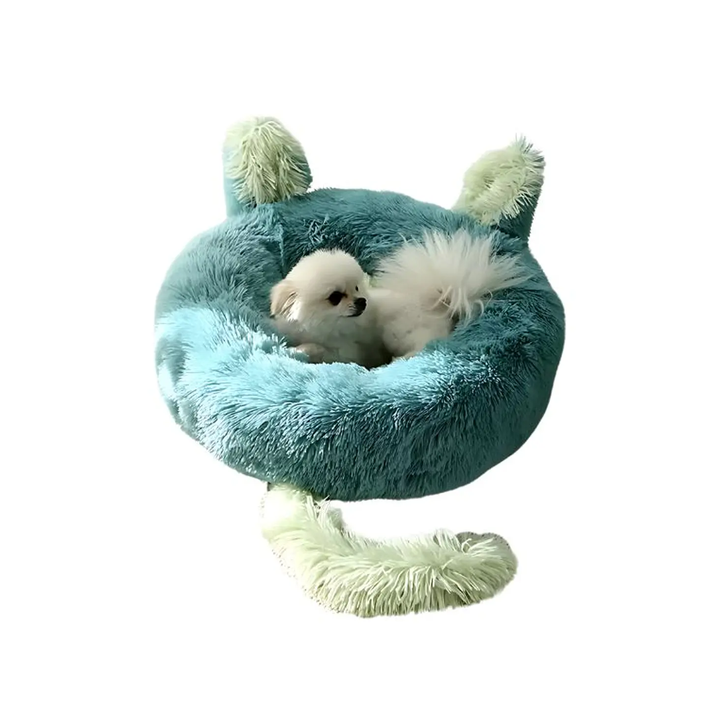 Cama Redonda Tipo Orejas Perros Y Gatos 50cm Antideslizante 16