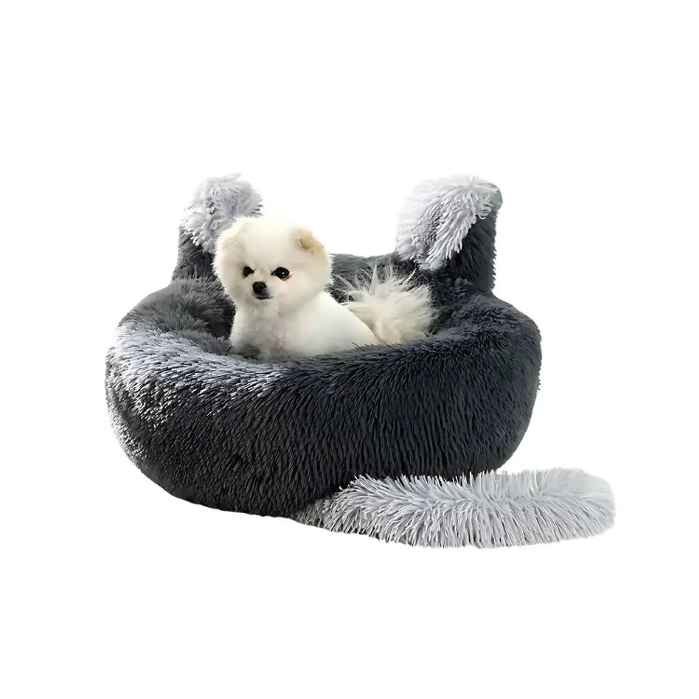 Cama Redonda Tipo Orejas Perros Y Gatos 50cm Antideslizante 18