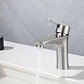 Grifo De Baño Mezclador Una Sola Manija Acero Inoxidable - Miniatura 2