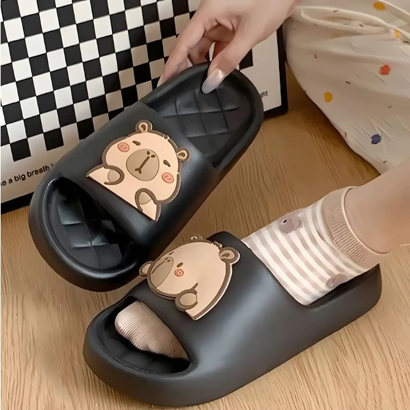Sandalias Capibara Unisex Confort Chancla Verano 6