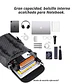 Mochila De Cuero Sintético Impermeable Viajes Universidad Trabajo - Miniatura 7