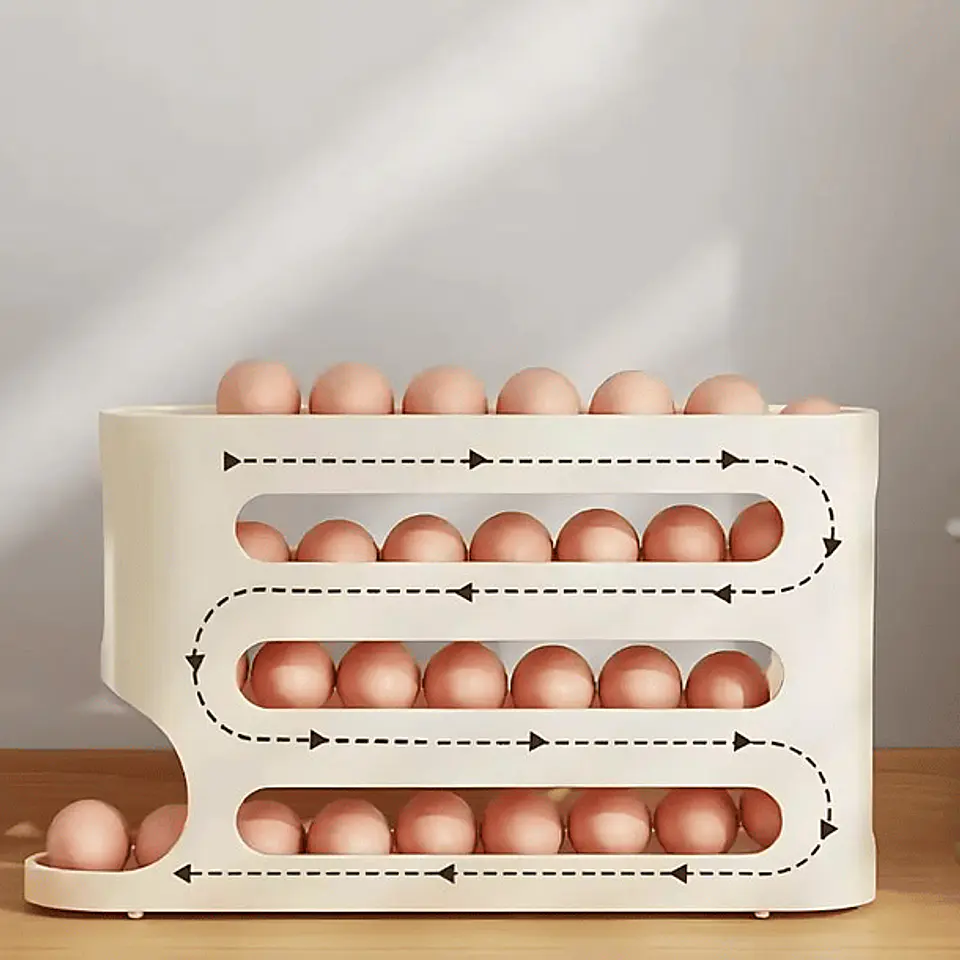 Soporte De Huevos 4 Niveles Deslizante 3