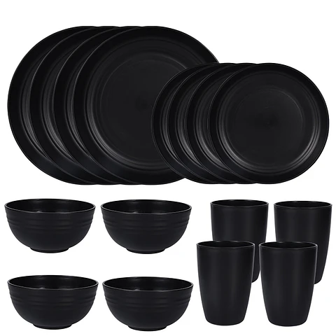 Juego Vajilla de 16 Piezas Plastico
