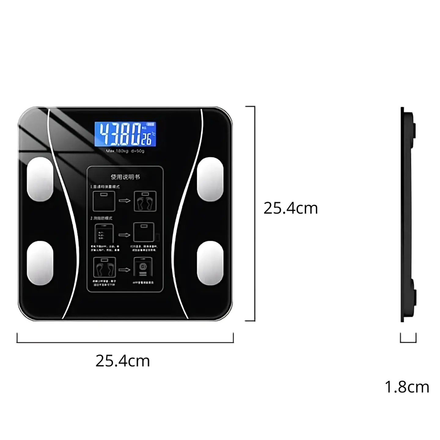 Balanza Bascula Pesa Digital Bluetooth Inteligente Smart 4