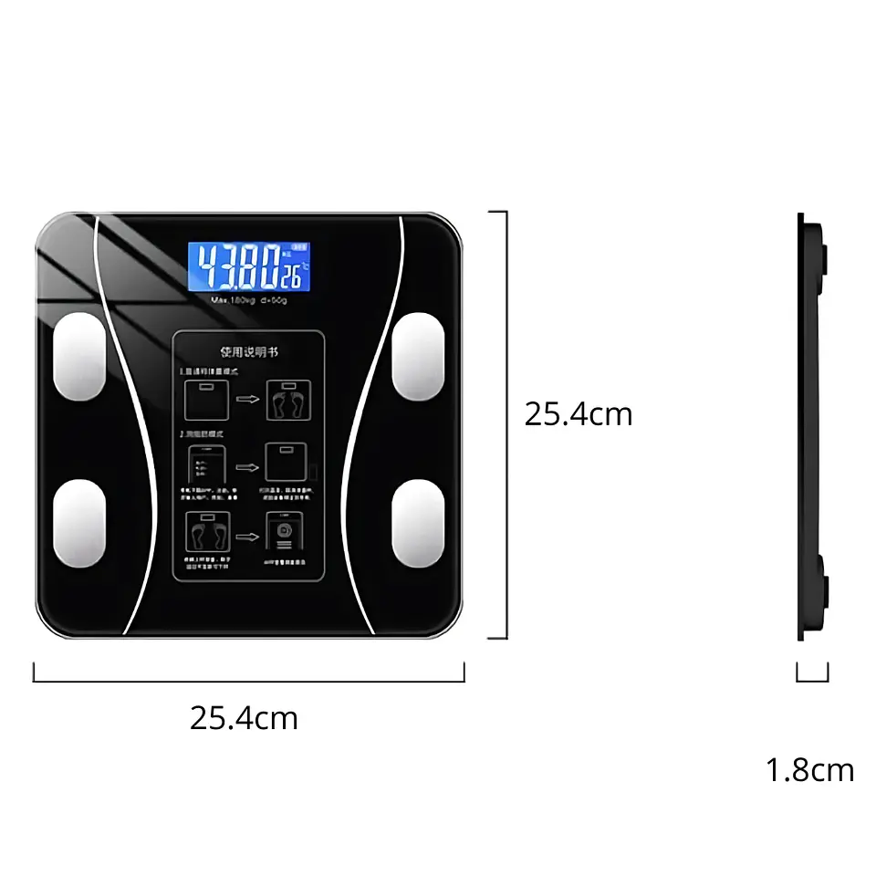 Balanza Bascula Pesa Digital Bluetooth Inteligente Smart 4