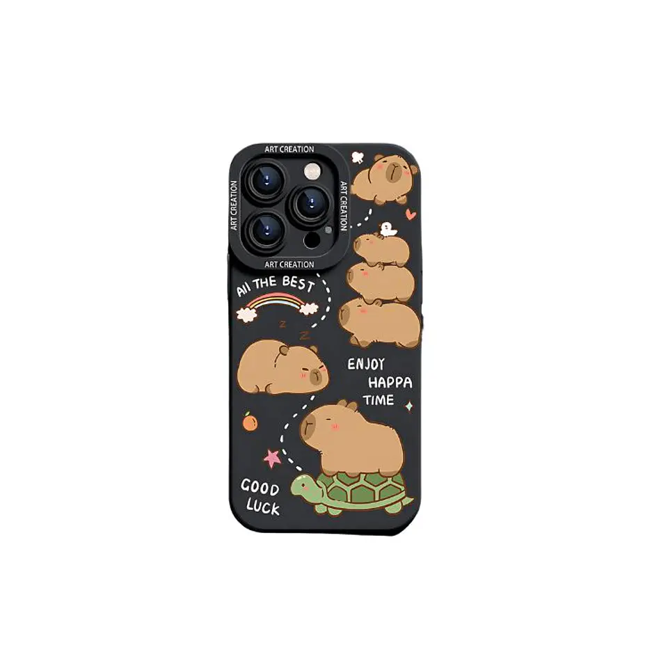 Carcasa Funda Silicona iPhone 16 Pro Capibara Antigolpes 3