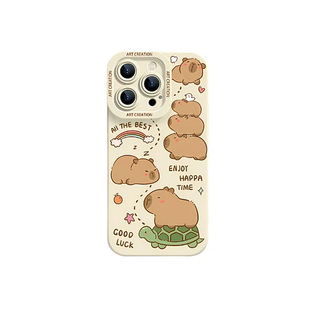 Carcasa Funda Silicona iPhone 16 Pro Max Capibara Antigolpes