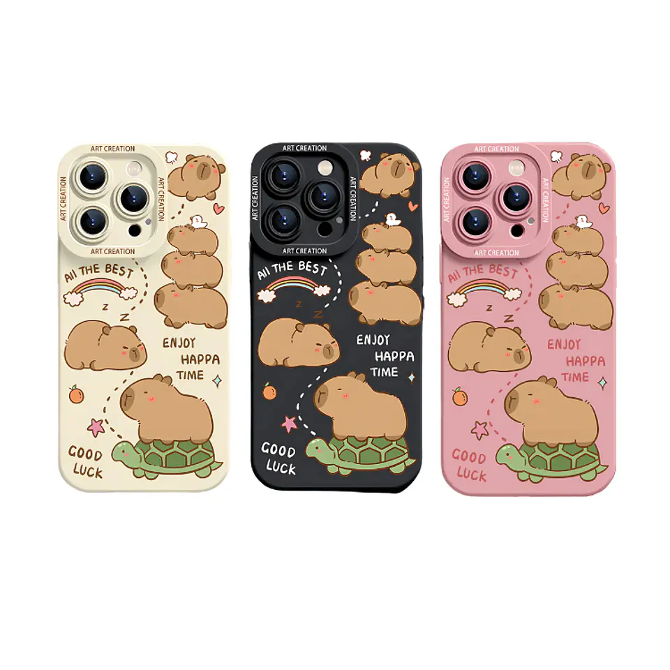 Carcasa Funda Silicona iPhone 16 Pro Capibara Antigolpes 10