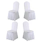 Pack 4 Funda Plisada Sillas Eventos Hoteles Fiestas Bodas - Miniatura 2