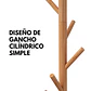 Perchero De Pie Colgador Simple De Madera Organizador 175x45 - Miniatura 3