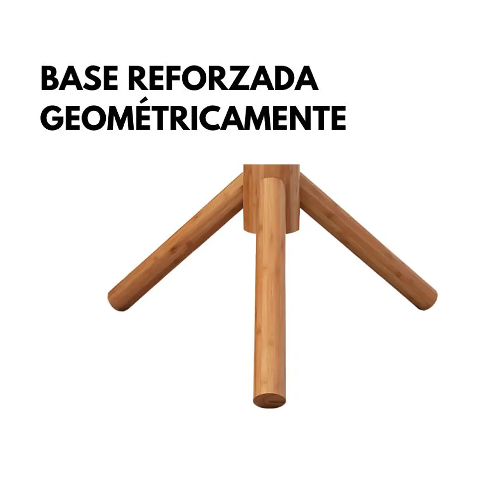 Perchero De Pie Colgador Simple De Madera Organizador 175x45 4