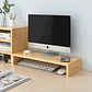 Base Elevador Monitor Soporte Pantalla PC Con Entradas USB - Miniatura 3