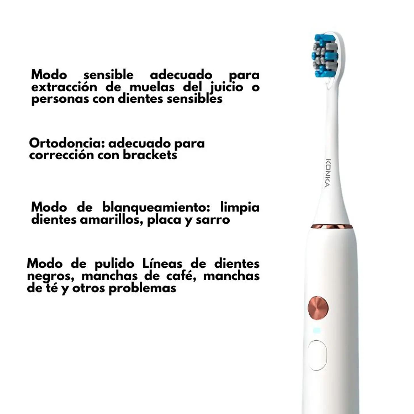 Cepillo de Dientes Eléctrico con 5 Cabezas de Repuesto 9