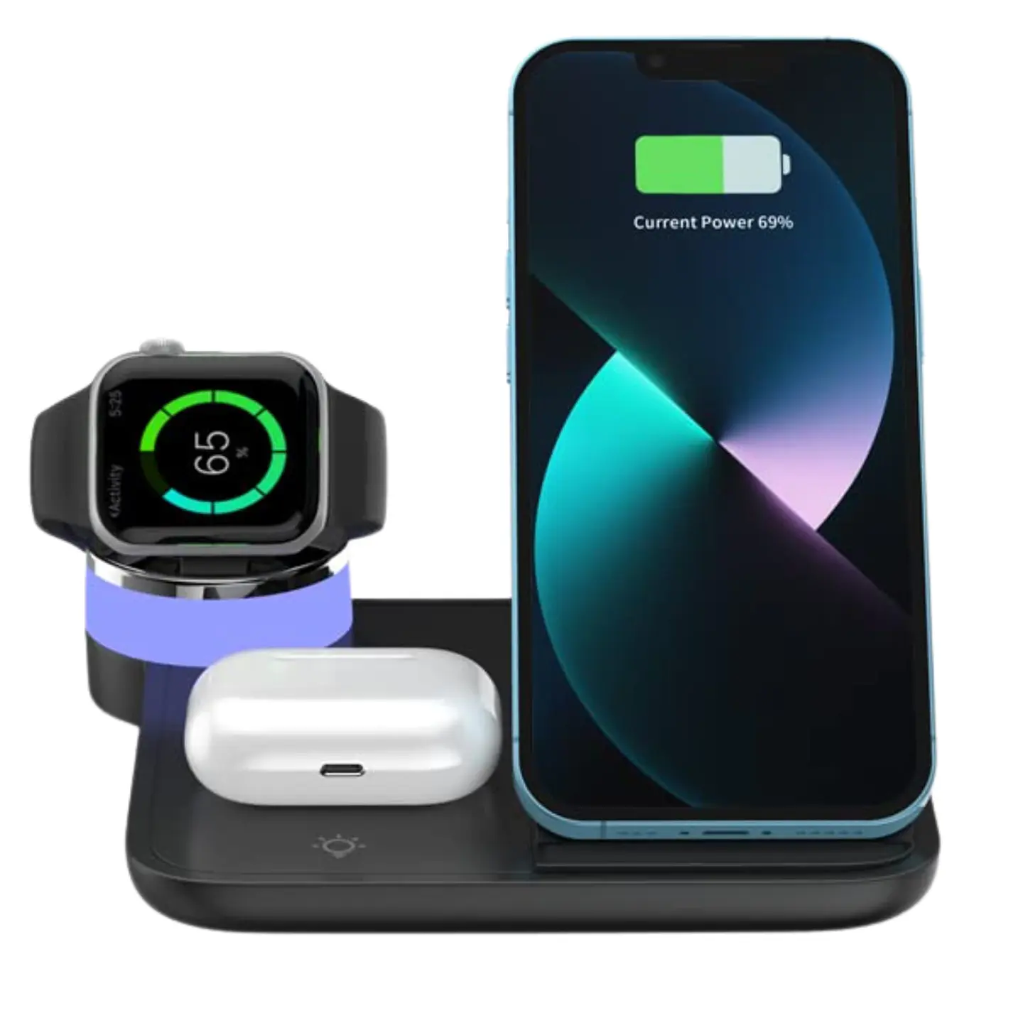 Cargador Para Teléfono Reloj AirPods (Samsung-Apple-Huawei) 1