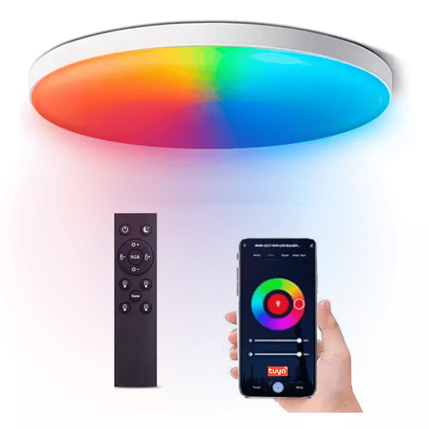 Lampara LED RGB De Techo 24w Moderna - WIFI + control 1