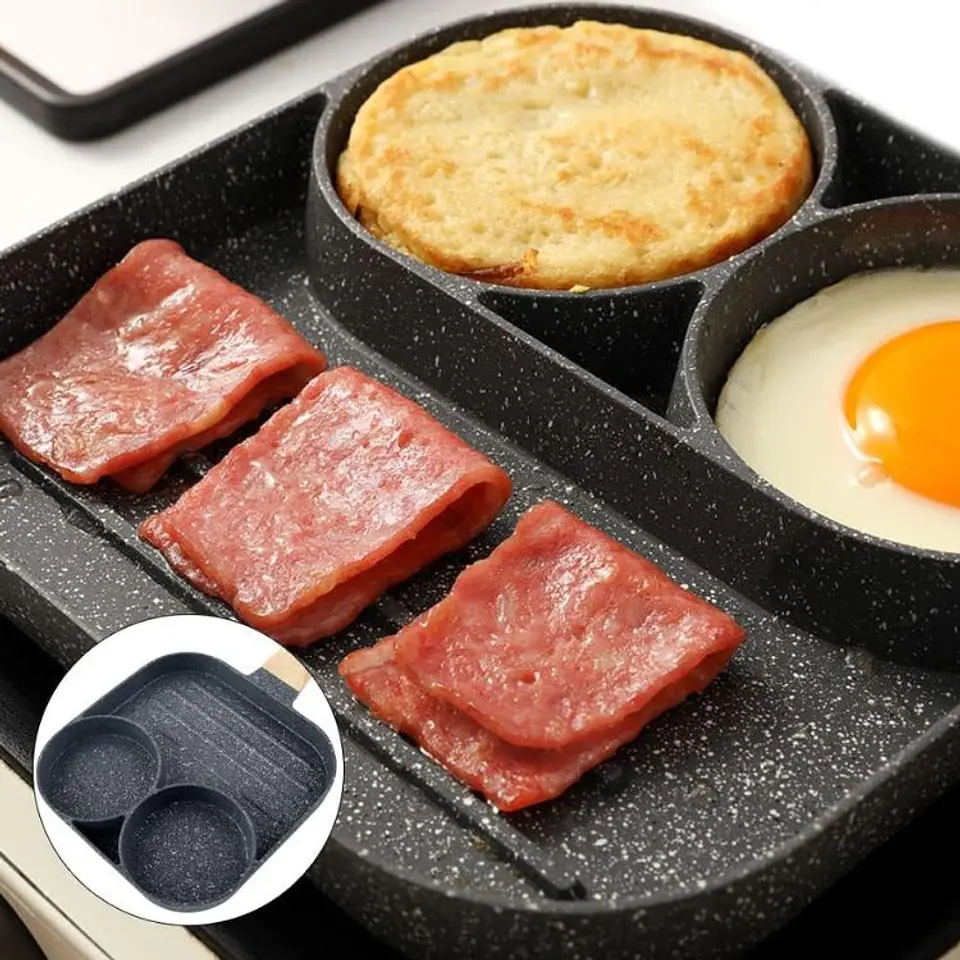 Sartén Antiadherente Comidas Variadas 3 y 4 Espacios 10