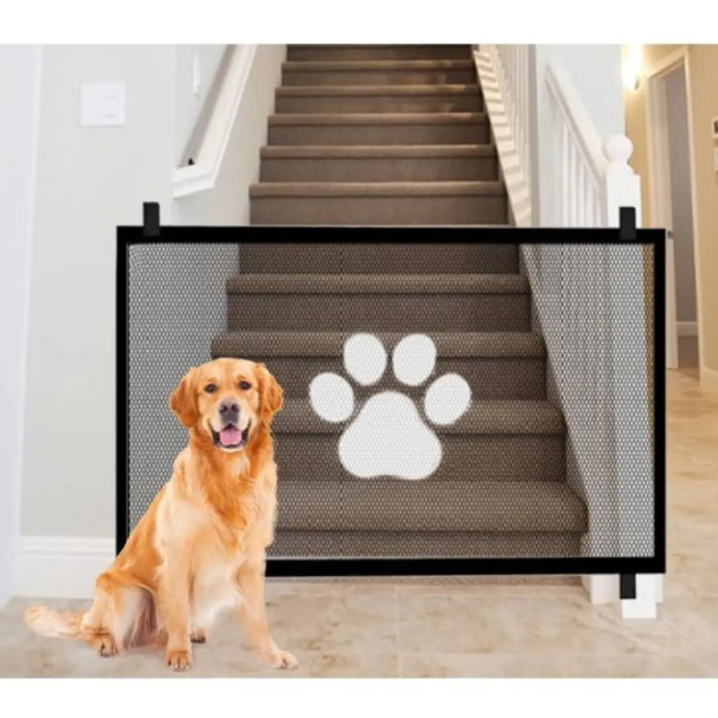 Malla Puerta De Seguridad Para Mascotas Proteccion Hogar 8